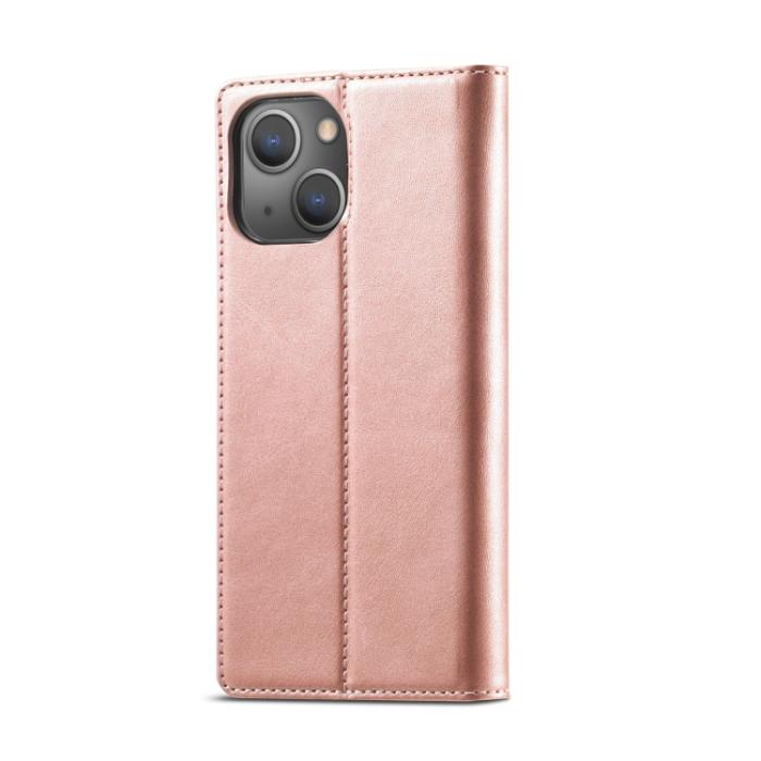 Bild 3, LC.IMEEKE iPhone 14 Plus Fodral Flip Roséguld
