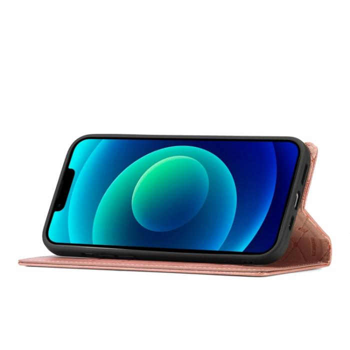 Bild 5, LC.IMEEKE iPhone 14 Plus Fodral Flip Roséguld