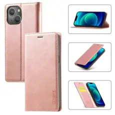 LC.IMEEKE iPhone 14 Plus Fodral Flip Ros&eacute;guld