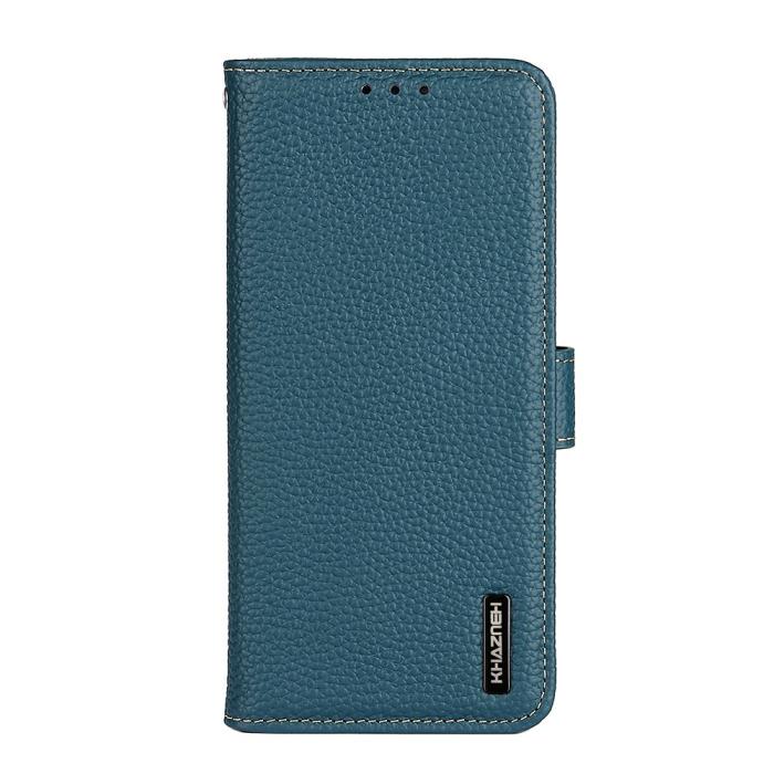 Bild 2, KHAZNEH Samsung Galaxy S22 Ultra Fodral Litchi Äkta Läder Grön