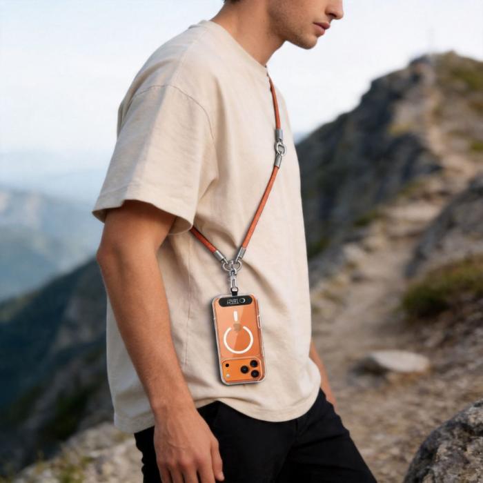 Bild 6, Tech-Protect Mobilsnöre CrossBody & Wrist Rope Orange