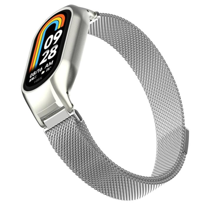 Bild 4, Xiaomi Smart Band 9/8 Armband Milanese Loop Metall Silver