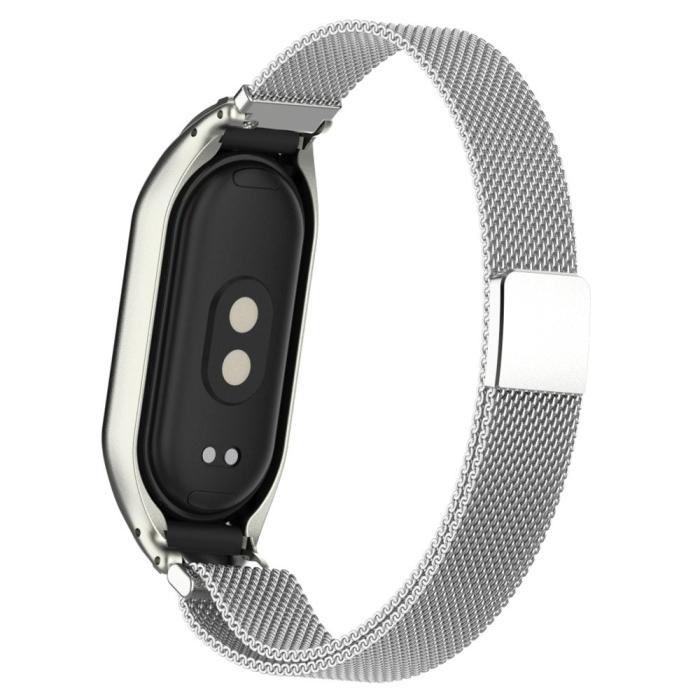 Bild 5, Xiaomi Smart Band 9/8 Armband Milanese Loop Metall Silver