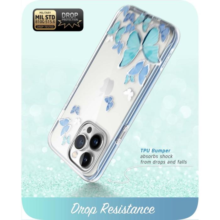 Bild 4, Supcase iPhone 14 Pro Max Skal Cosmo Blue Fly