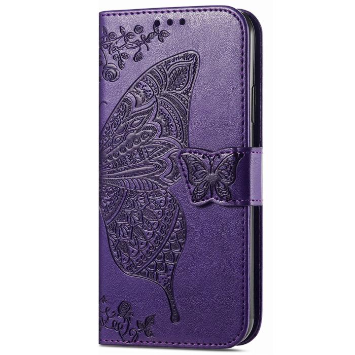 Bild 5, Samsung Galaxy S23 FE Fodral Fjäril Tryck Lila