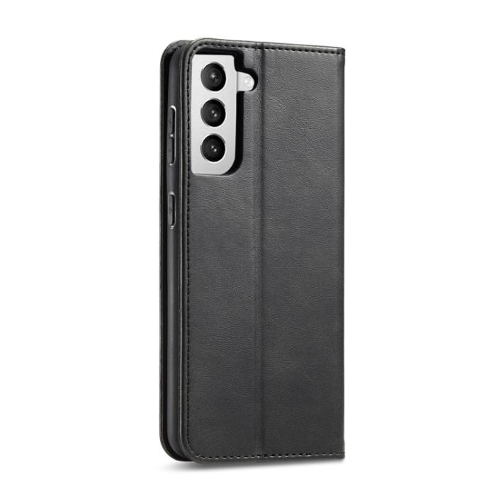Bild 3, Samsung Galaxy S21 FE Fodral Flip Läder Svart