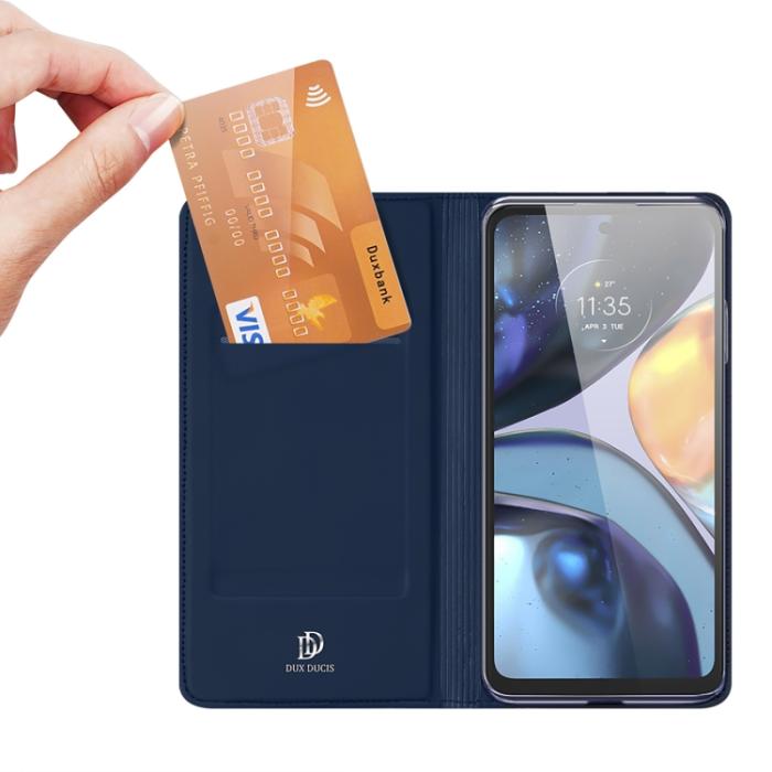 Bild 5, DUX DUCIS Motorola Moto G22 Fodral Skin Pro Blå