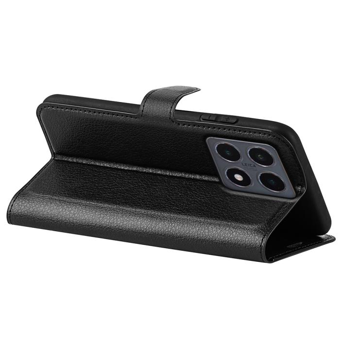 Bild 6, Xiaomi 15T Fodral Litchi Läder Svart