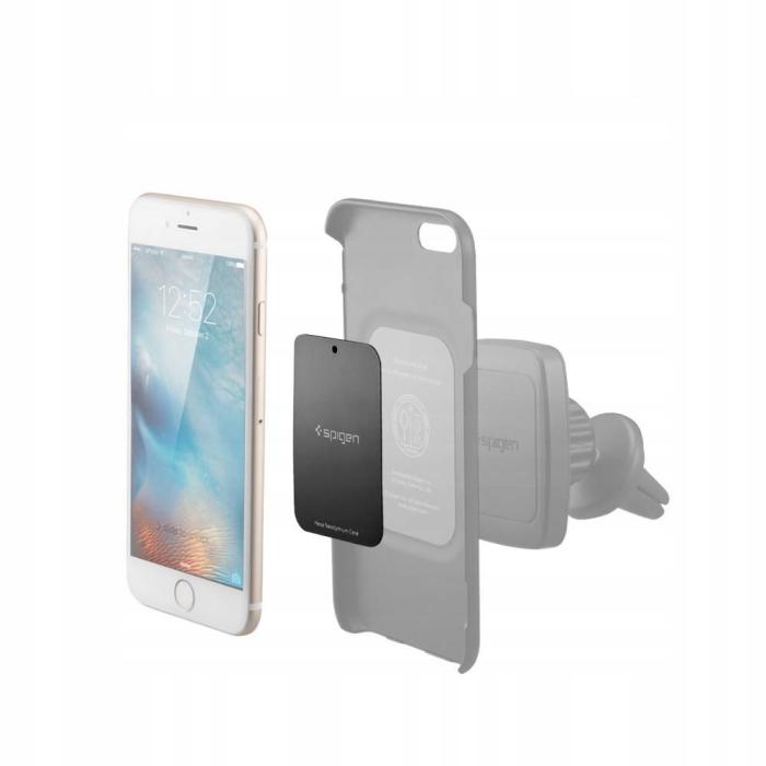 Bild 2, Spigen 4-PACK Magnetisk Metallplatta Svart