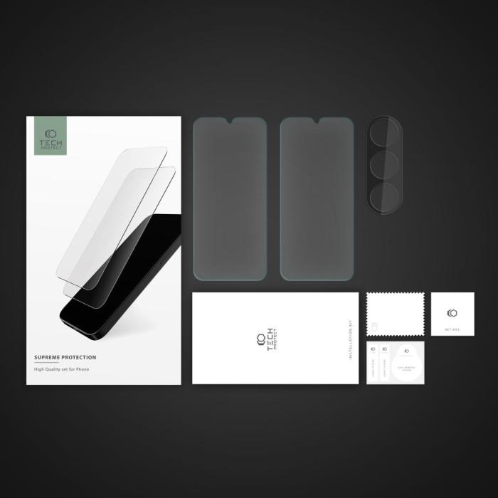 Bild 5, Tech-Protect Galaxy A34 5G 3-PACK Skärmskydd/Linsskydd