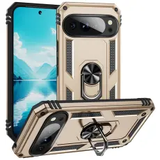 Google Pixel 10 / 10 Pro Skal Armor Ring Hybrid Guld