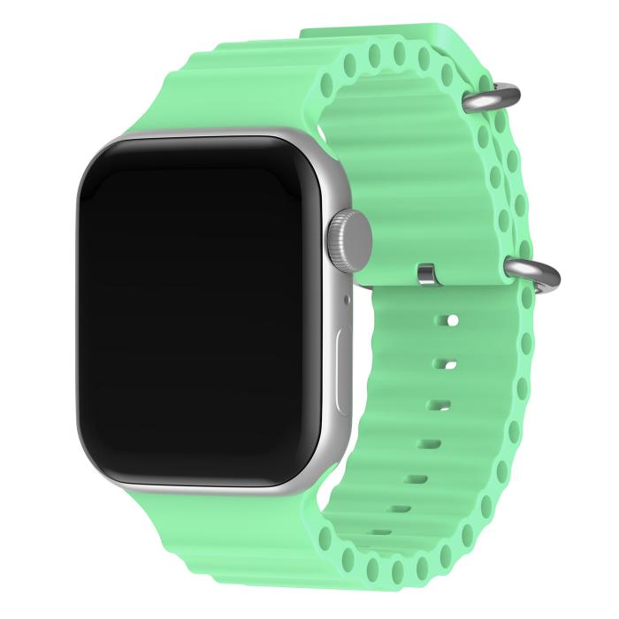 Bild 2, Apple Watch 42/44/45/49 mm Armband Ocean Wave Pistasch