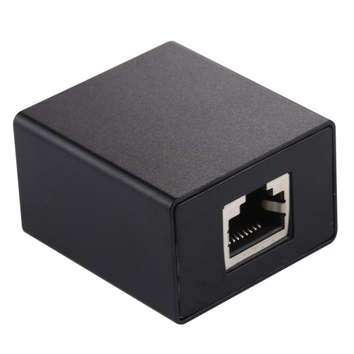 Bild 3, 2-PACK RJ45 Splitter Ethernet LAN Adapter Svart