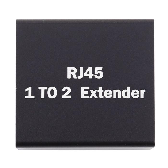 Bild 4, 2-PACK RJ45 Splitter Ethernet LAN Adapter Svart