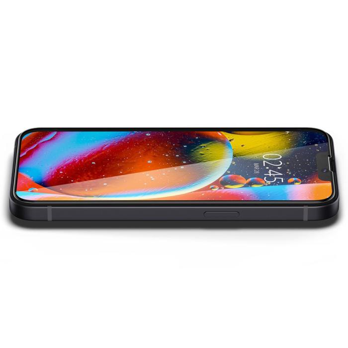 Bild 4, Spigen iPhone 16e/14/13/13 Pro Skärmskydd Glass FC Härdat Glas