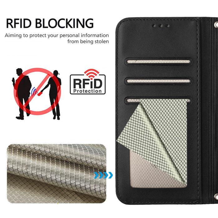Bild 4, Nothing Phone 3 Fodral RFID Läder Svart