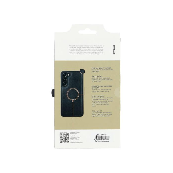 Bild 3, Buffalo Samsung Galaxy S23 Plus Fodral 2in1 Magnet / Skal Svart