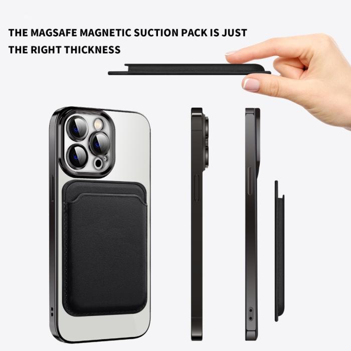 Bild 3, Magnetisk MagSafe Korthållare Svart