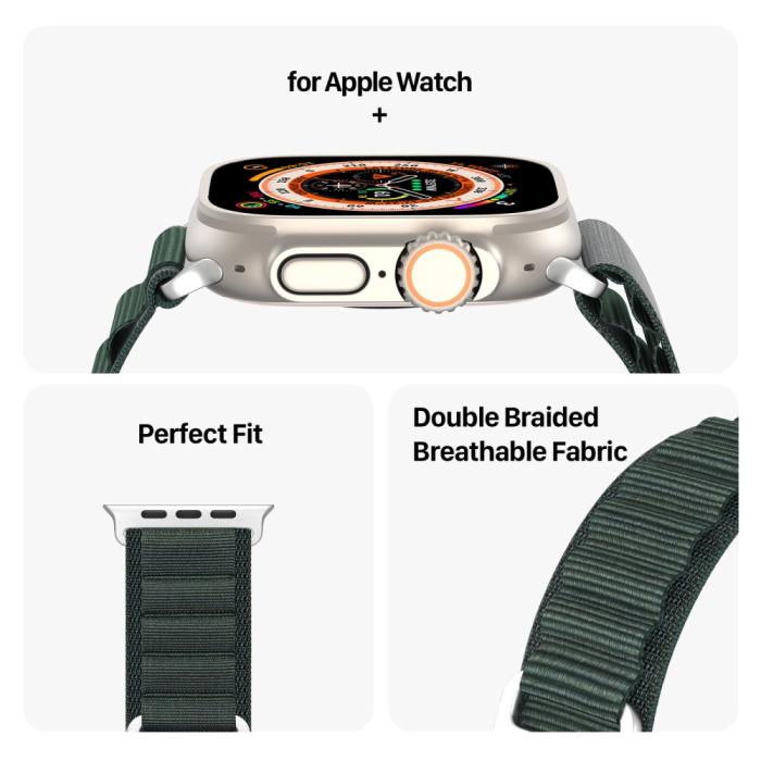Bild 4, DUX DUCIS Apple Watch 38/40/41 mm Armband Polyester Pro