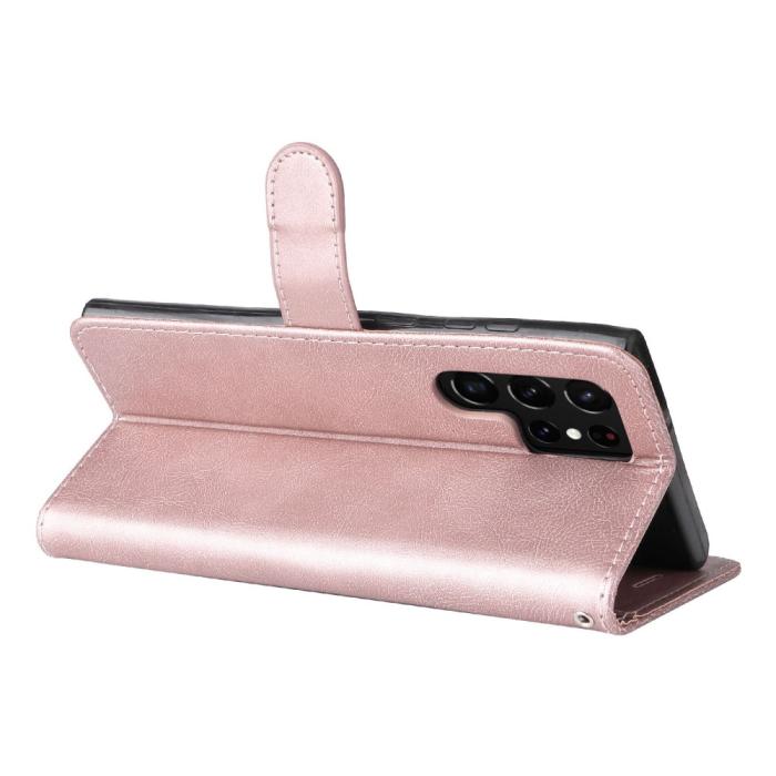 Bild 4, Samsung Galaxy S23 Ultra Fodral Solid Läder Roséguld