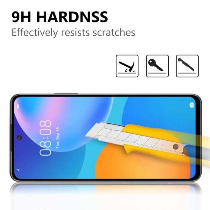 Bild 3, Huawei P Smart (2021) - Heltäckande Skärmskydd I Härdat Glas