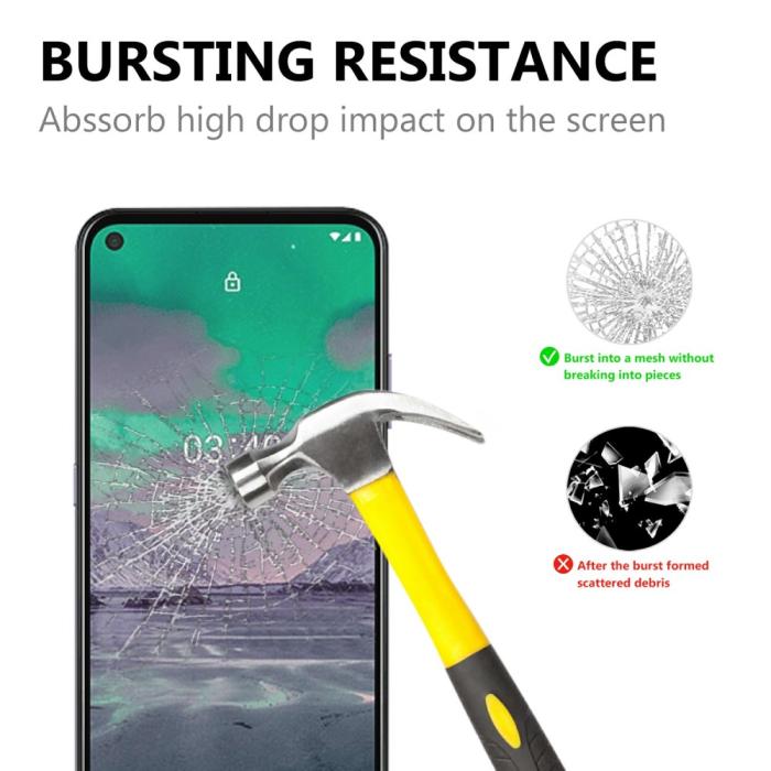 Bild 2, Nokia 5.4 / 3.4 - Premium Heltäckande Skärmskydd I Härdat Glas