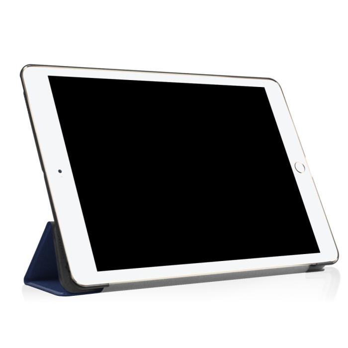 Bild 5, iPad Air 10.5 (2019) / Pro 10.5 (2017) - Slimfit Tri-Fold Fodral - Mörk Blå