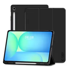 Tech-Protect Galaxy Tab S10 FE Plus Fodral SC Pennh&aring;llare Svart