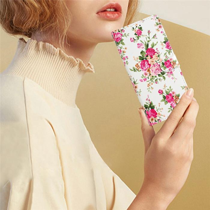 Bild 6, Xiaomi 15T Pro Fodral Med Tryck Rosa Blommor