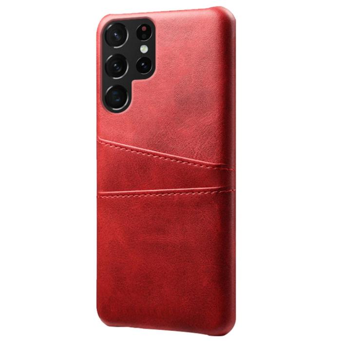 Bild 2, Samsung Galaxy S22 Ultra Skal Kortfack Röd