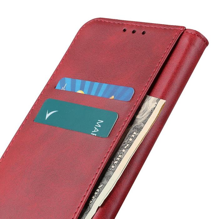 Bild 4, Samsung Galaxy A35 5G Fodral Split Läder Röd