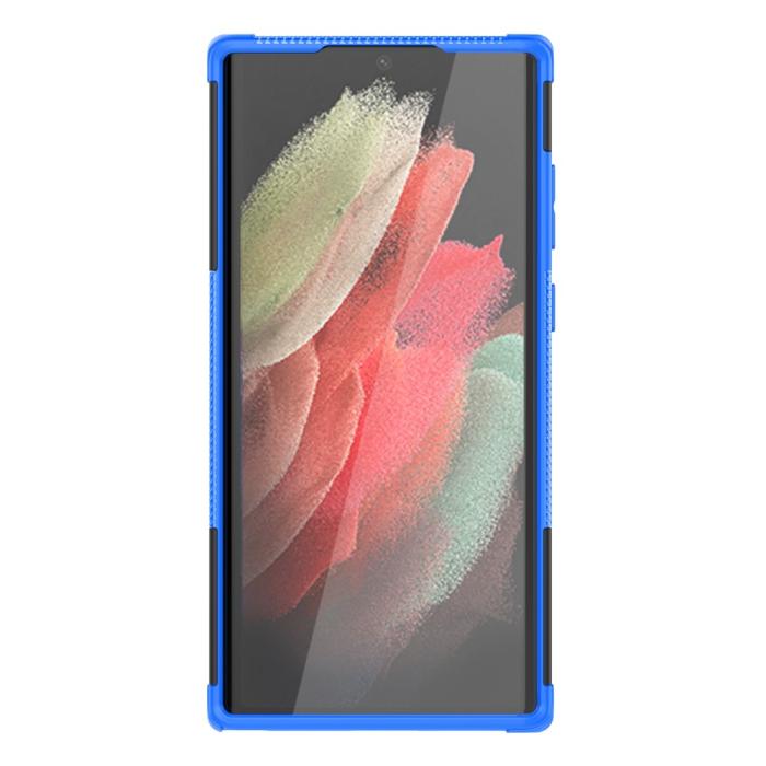 Bild 4, Samsung Galaxy S22 Ultra Skal Ultimata Stöttåligt med Stöd Blå