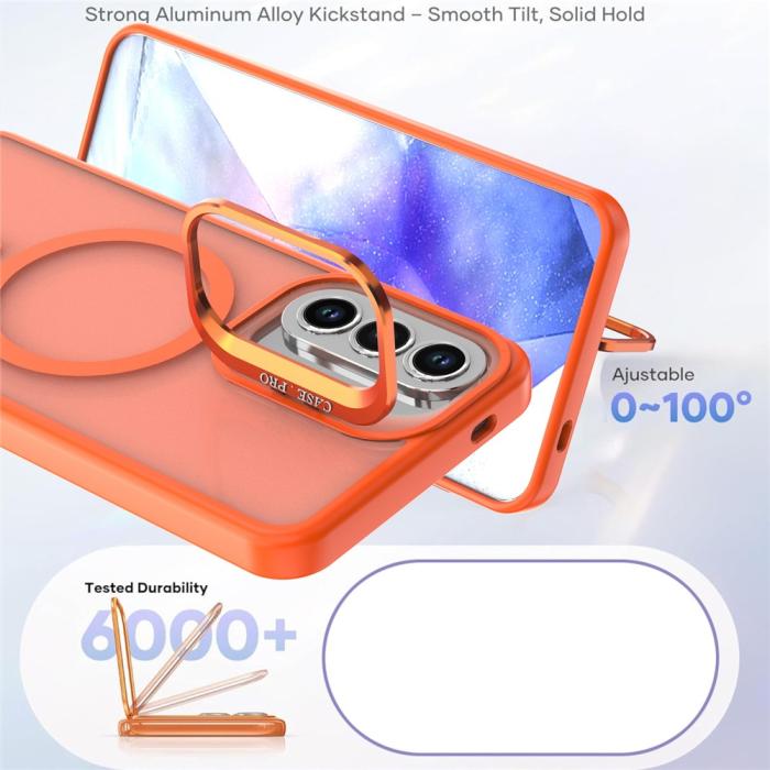 Bild 4, Samsung Galaxy A57 5G Skal MagSafe Kickstand Orange