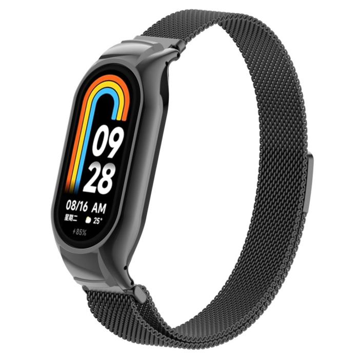 Bild 3, Xiaomi Smart Band 9/8 Armband Milanese Loop Metall Svart