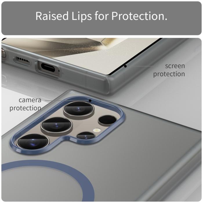 Bild 6, Samsung Galaxy S23 Ultra Skal MagSafe Slim Matt Mörk Blå