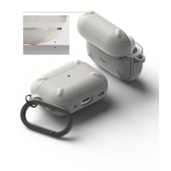 Bild 2, Ringke Apple AirPods Pro 1/2 Skal Onyx Ljus Grå