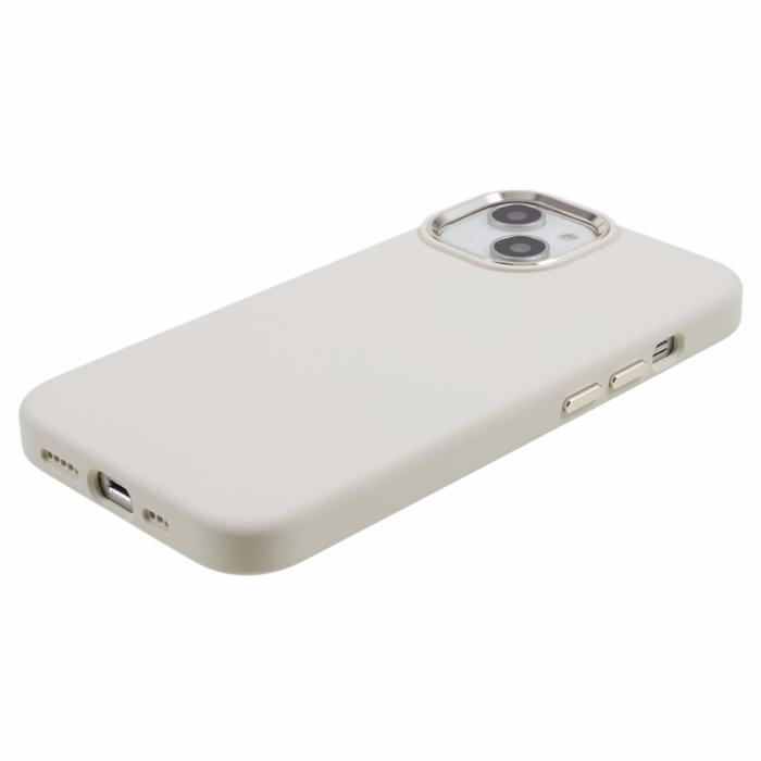 Bild 4, iPhone 15 Skal Liquid Silikon AluLens Vit