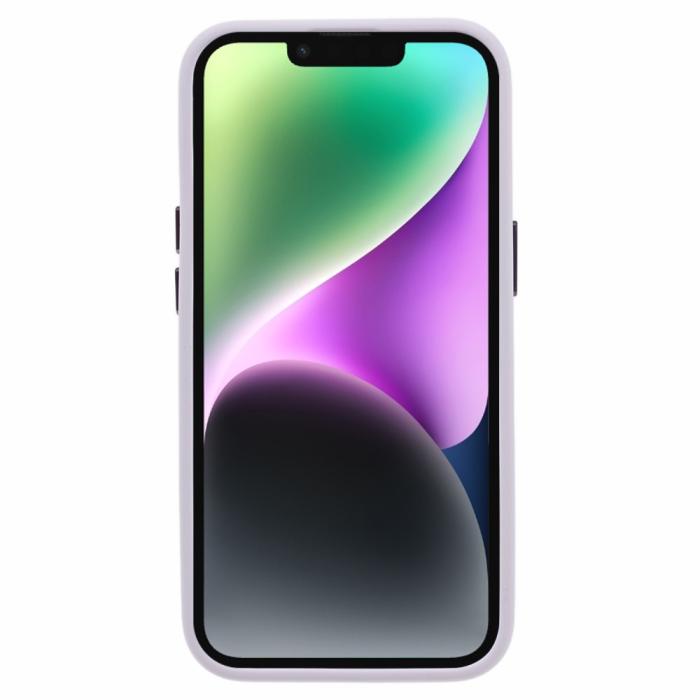 Bild 2, iPhone 15 Skal Liquid Silikon AluLens Ljus Lila