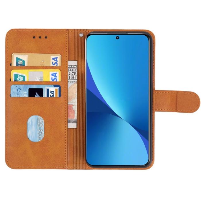 Bild 3, Xiaomi 12 Pro Fodral Läder Brun