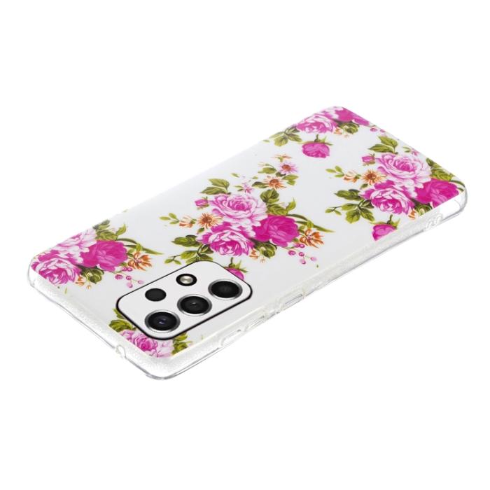 Bild 3, Samsung Galaxy A33 5G Skal Glow-in-dark Blommor
