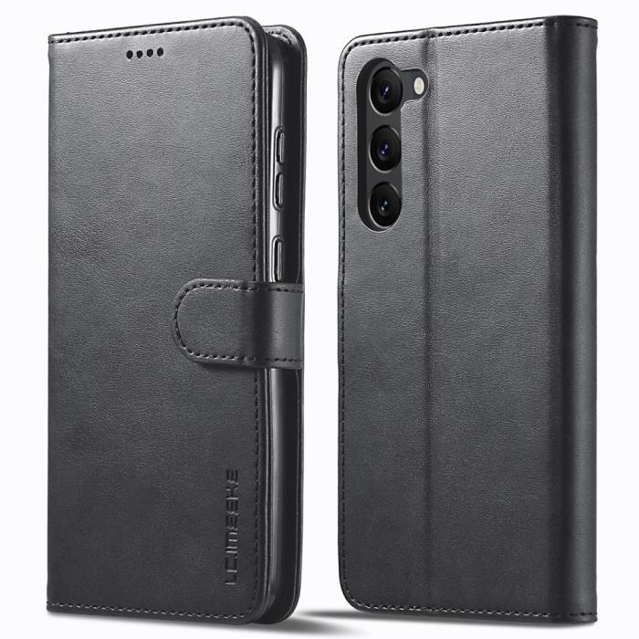 Bild 1, LC.IMEEKE Samsung Galaxy S23 Plus Fodral Läder Svart