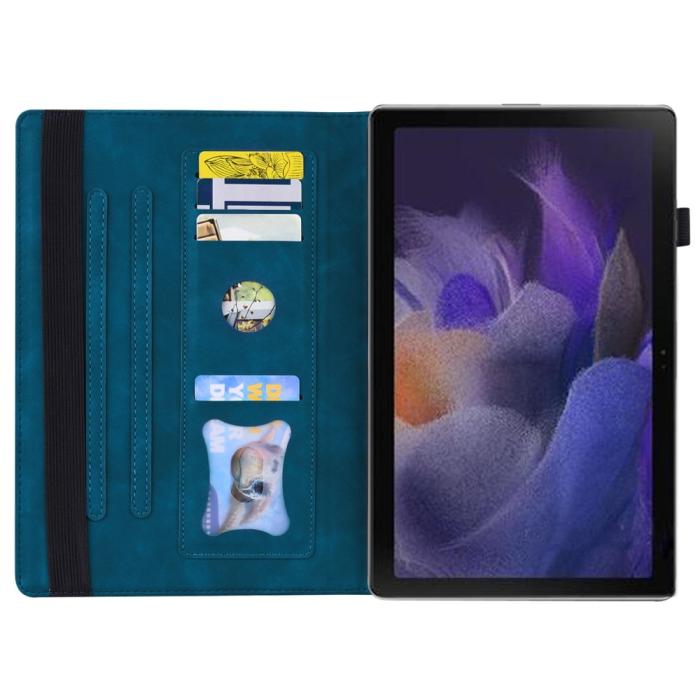 Bild 5, Samsung Galaxy Tab A8 10.5 (2021) Fodral Med Frontficka Mörk Blå