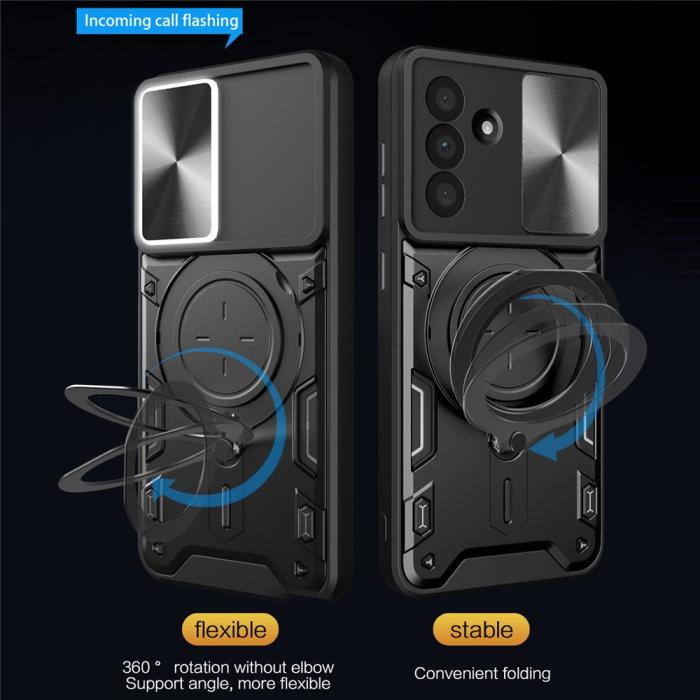 Bild 3, Samsung Galaxy A57 5G Skal CamShield Kickstand Hybrid Svart