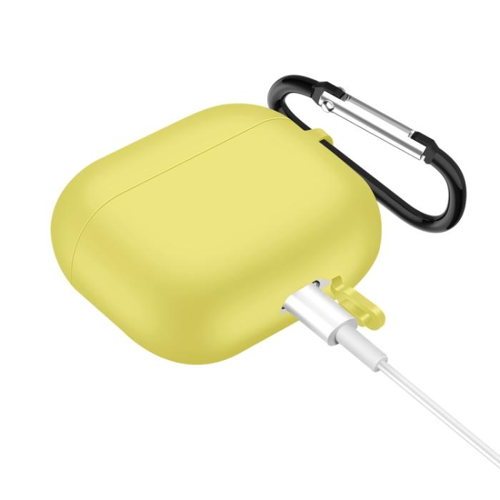 Bild 2, AirPods 3 Skal Silikon Karbinhake Gul