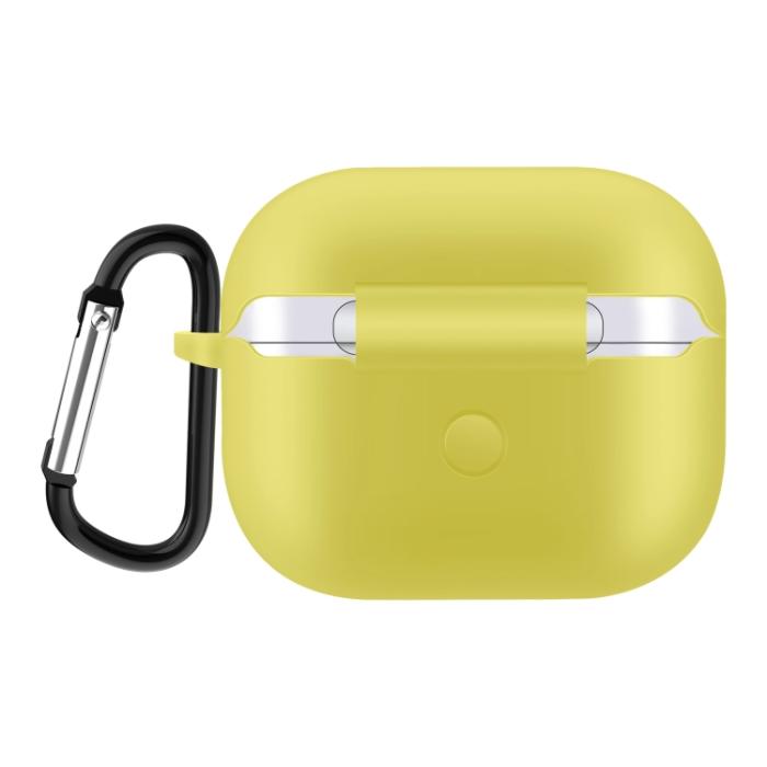 Bild 3, AirPods 3 Skal Silikon Karbinhake Gul