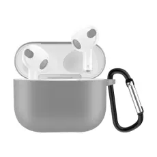 AirPods 3 Skal Silikon Karbinhake Gr&aring;
