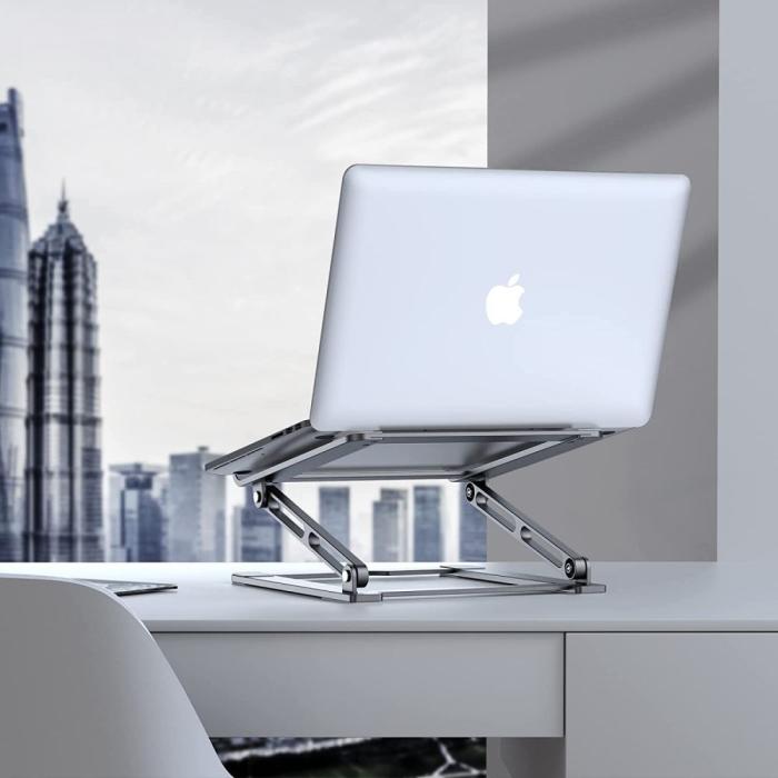 Bild 3, Tech-Protect Prodesk Laptop Stativ Universal Silver