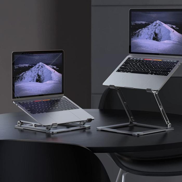 Bild 5, Tech-Protect Prodesk Laptop Stativ Universal Silver
