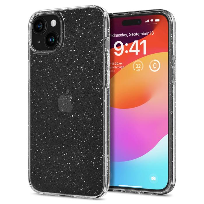 Bild 1, Spigen iPhone 15 Skal Liquid Crystal Glitter