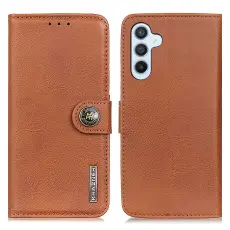KHAZNEH Samsung Galaxy S24 Fodral Läder Brun